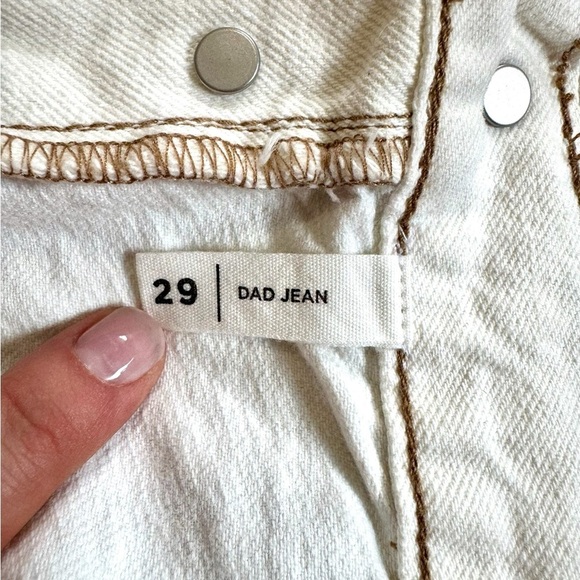 Pacific Sunwear Pac Sun Off White Dad Jeans - Picture 14 of 16